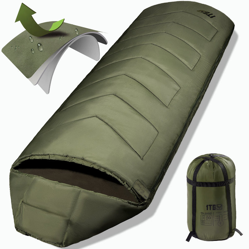 1TG Ultralight Camping Warm Cold Weather Sleeping Bag, 34-43℉ All Season